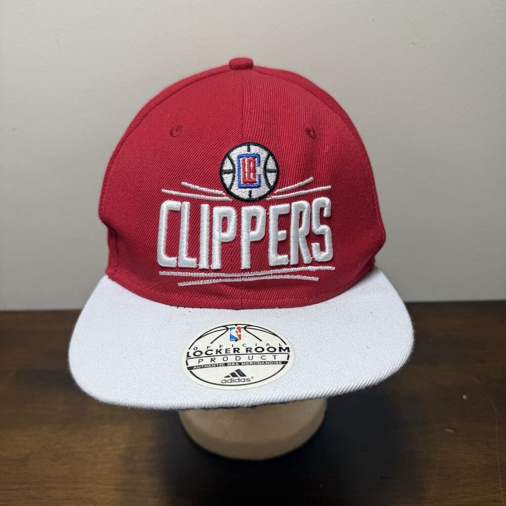 Adidas Men’s Los Angeles Clippers OSFA Flatbrim Snapack Hat